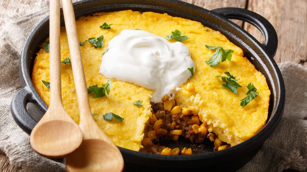 Image of Bean & Corn Tamale Casserole