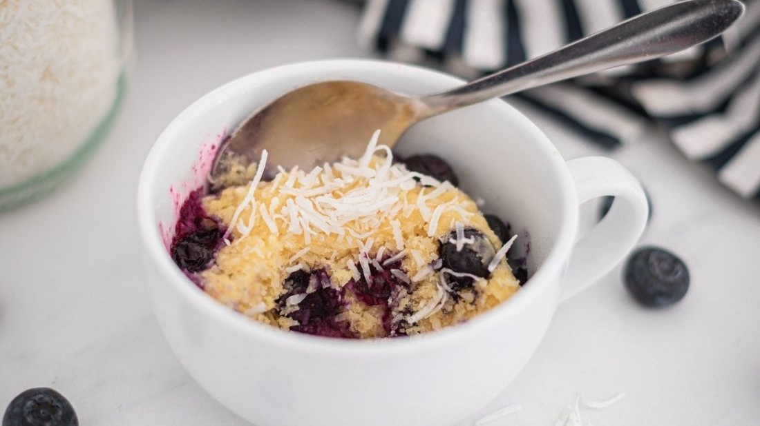 Image of Blueberry Coconut Mug Cake