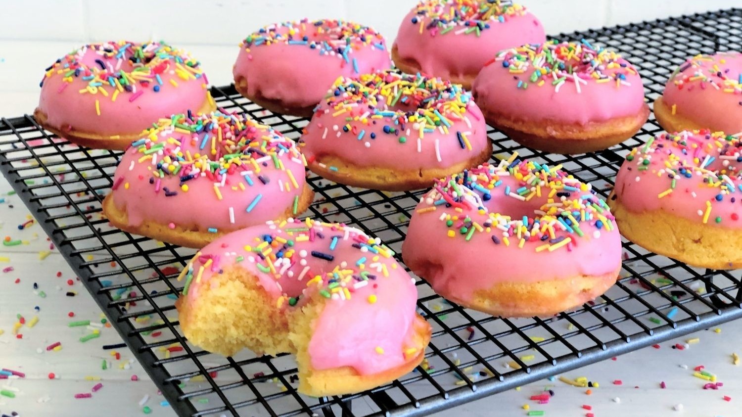 Image of Low Carb Strawberry Donuts