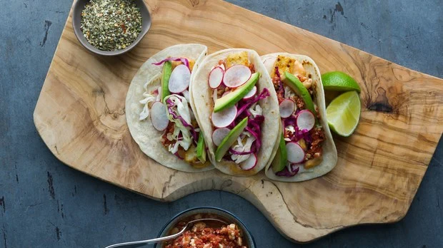 Image of Tofu Tacos with Cashew Salsa