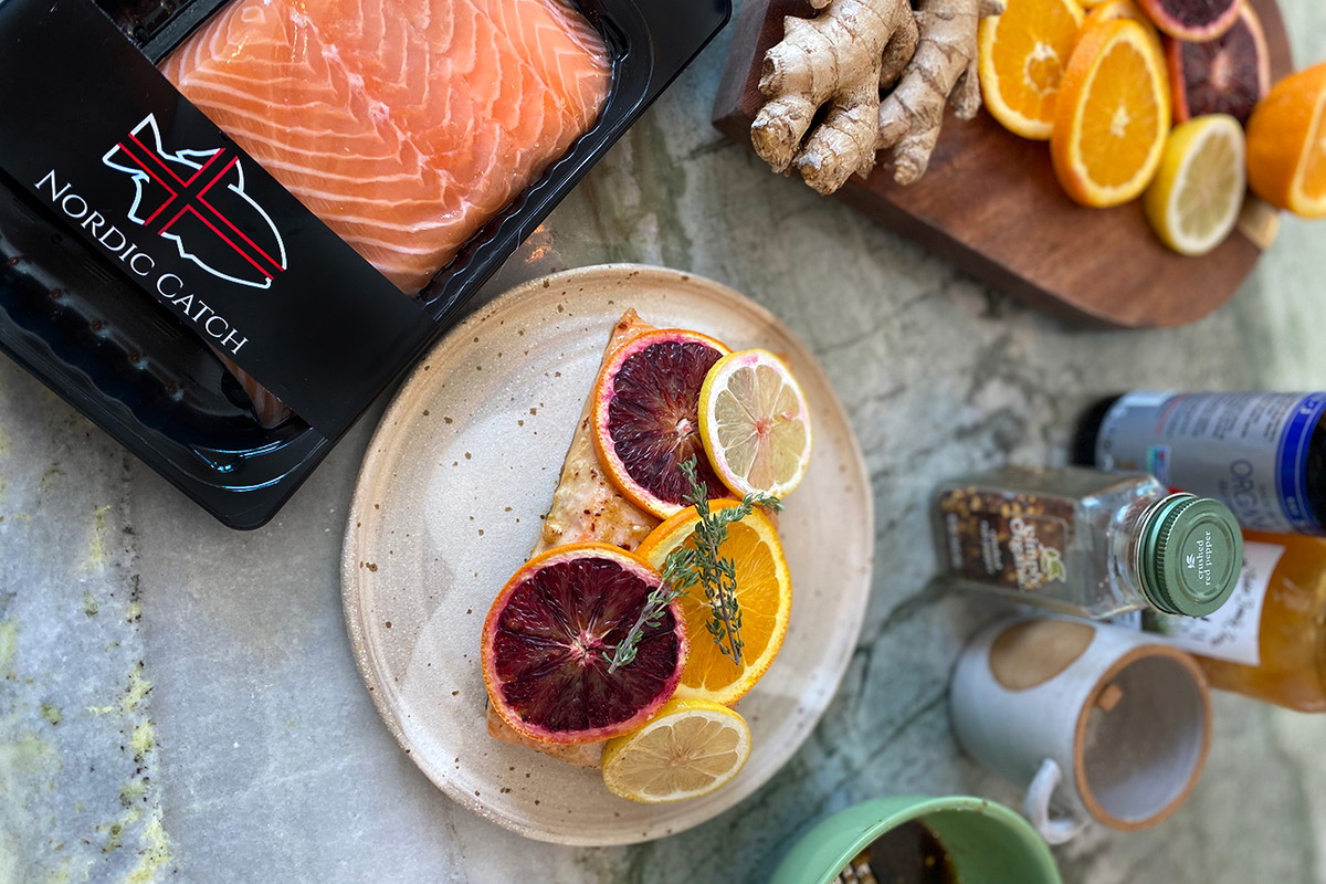 Citrus & Honey Glazed Salmon