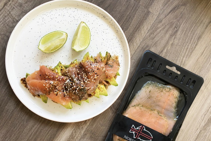 Gravlax Avocado Naan Toast