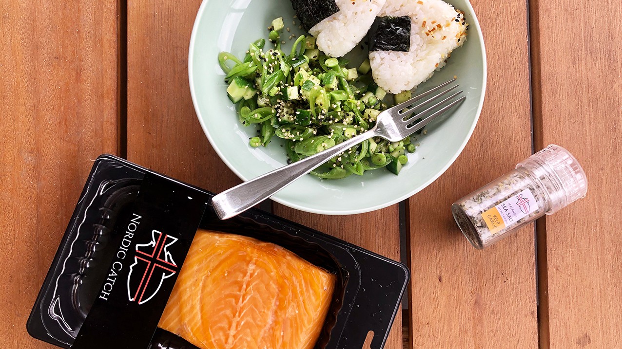 Image of Hot Smoked Salmon Onigiri