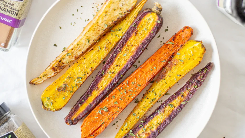 Image of Cardamom Roasted Rainbow Carrots