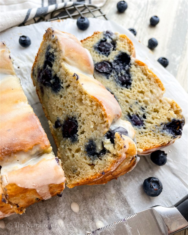 Image of Iced Blueberry Protein Loaf