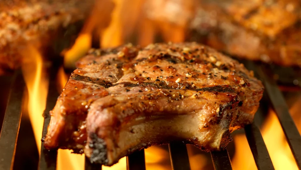 Image of Grilled Pork Chops w/ Rosemary