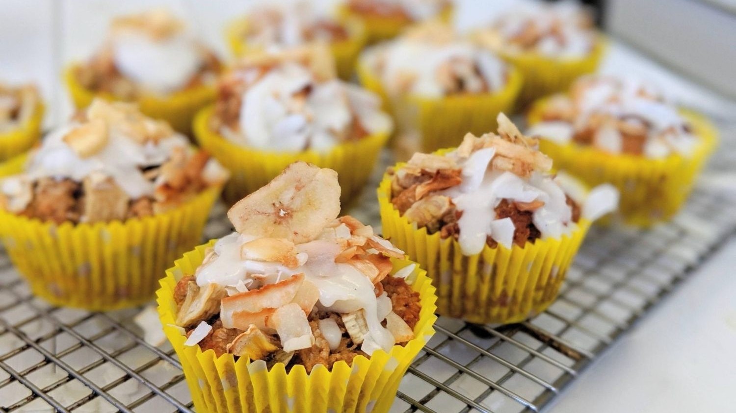 Image of Low Carb Banana Coconut Muffins