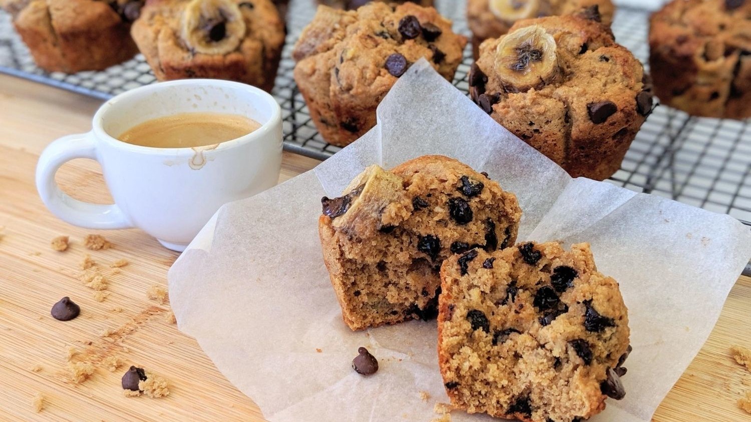 Image of Low Carb Banana Choc Chip Muffins