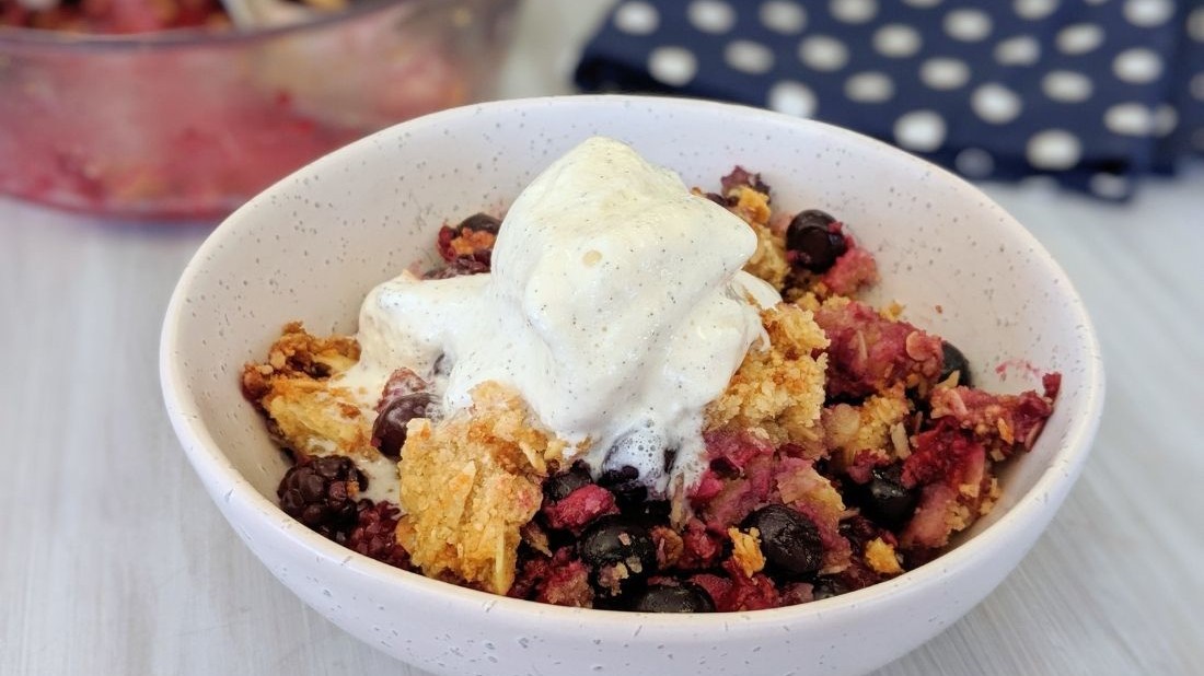 Image of Low Carb Berry Crumble