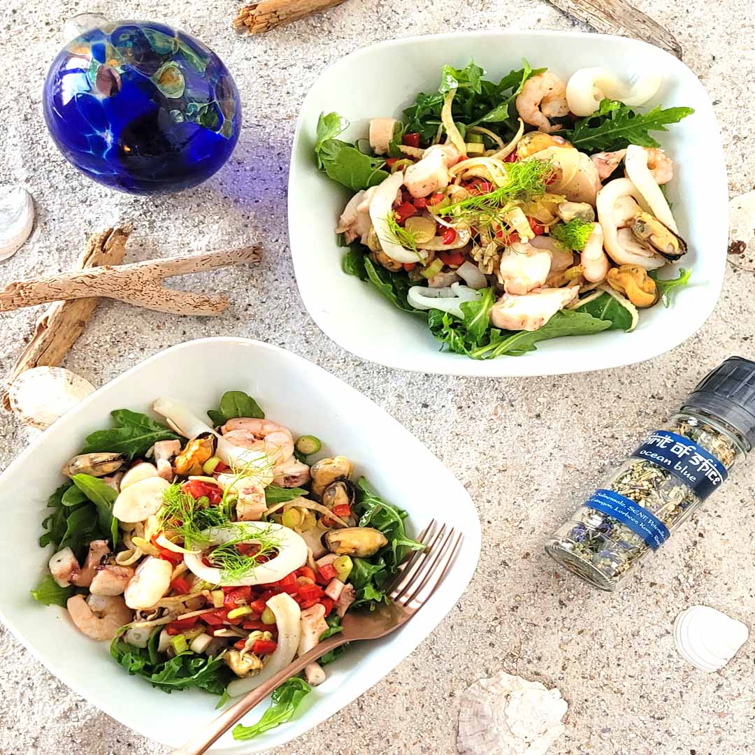 Meeresfrüchtesalat Ocean Blue, frisch, leicht & mediterran geniessen