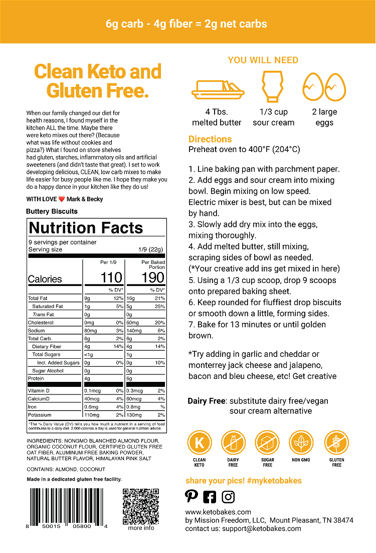 Image of Follow the instructions on the back of the Buttery Biscuits.(Add...