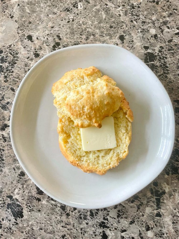 Image of Let cool for a few minutes, then top with butter...