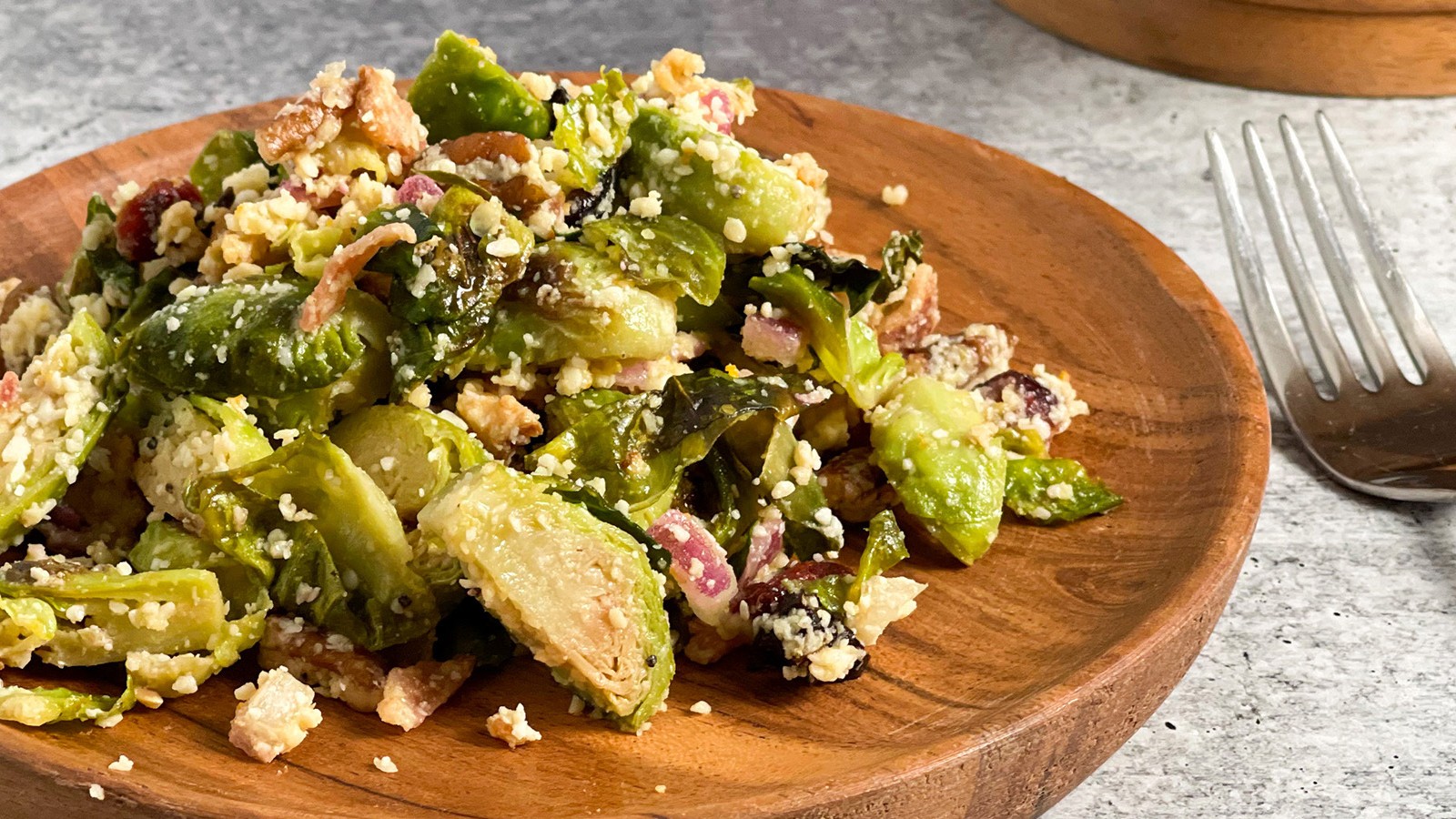 Image of Cranberry Citrus Brussels Sprout Salad