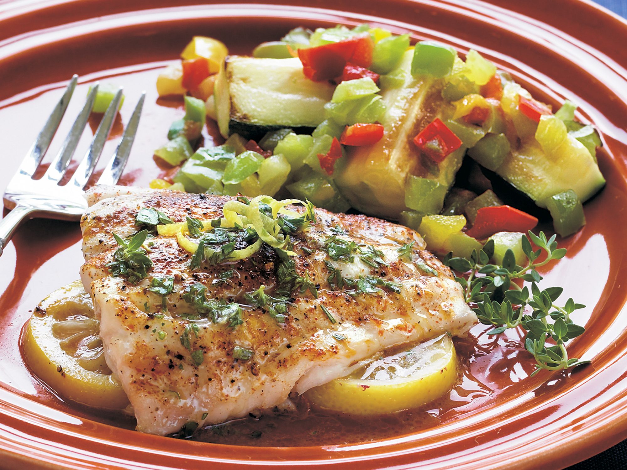 Baked Red Snapper With Garlic and Herbs Recipe