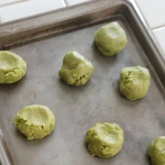 Image of Make cookie dough balls and slightly press down