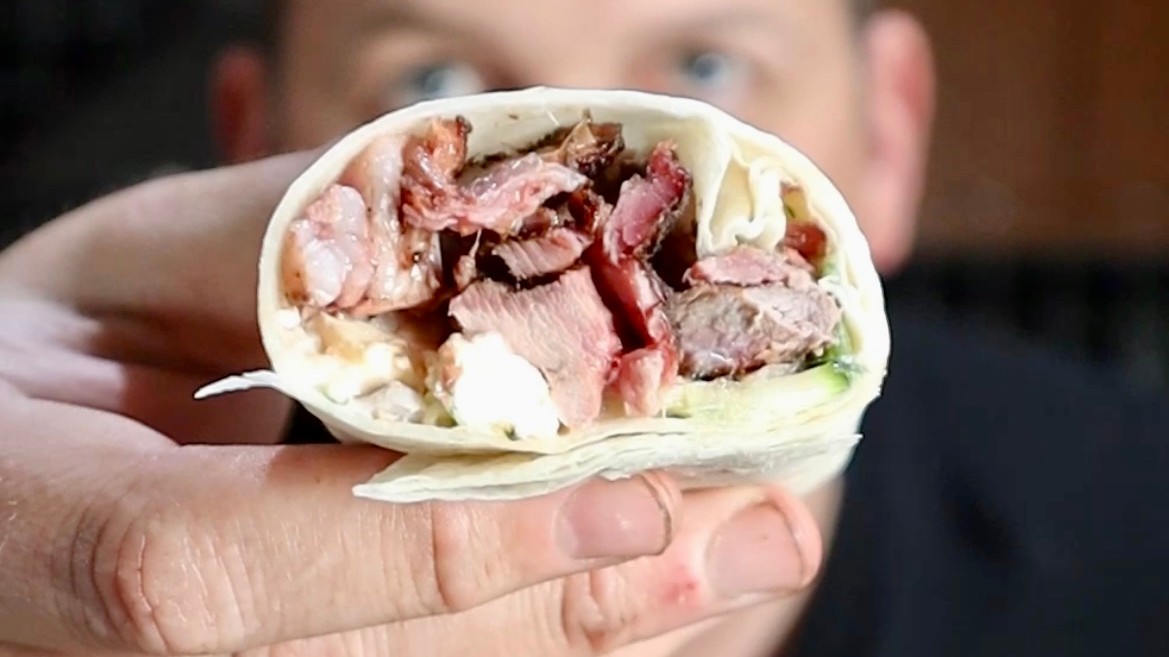 woodfire cooked lamb kebab