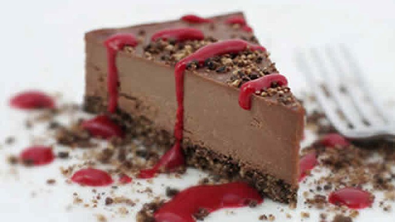Image of Chocolate Cherry Cheesecake Recipe