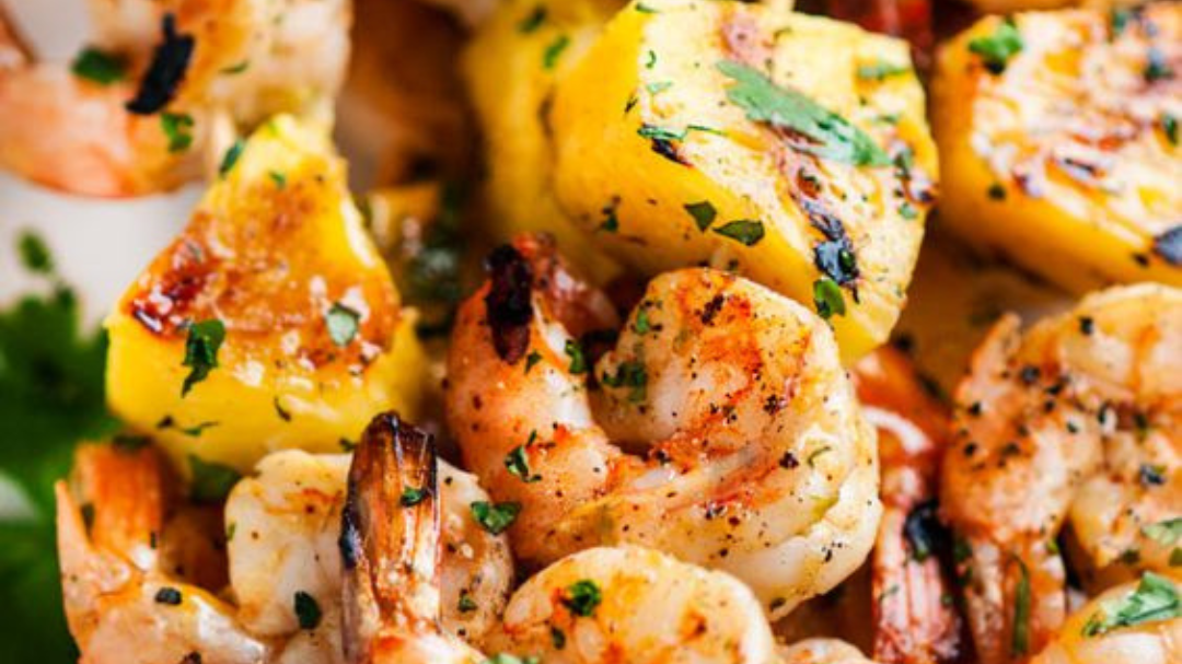 Image of Cayenne Grilled Shrimp and Pineapple Skewers