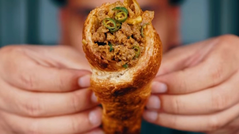 Image of Paratha Meat Cone