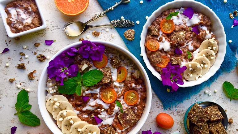 Image of Chocolate Coconut Chia Pudding Oats Recipe