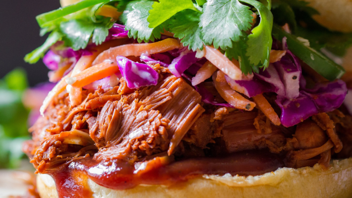 Image of Sweet & Smoky Shredded Chicken with Pickled Onions