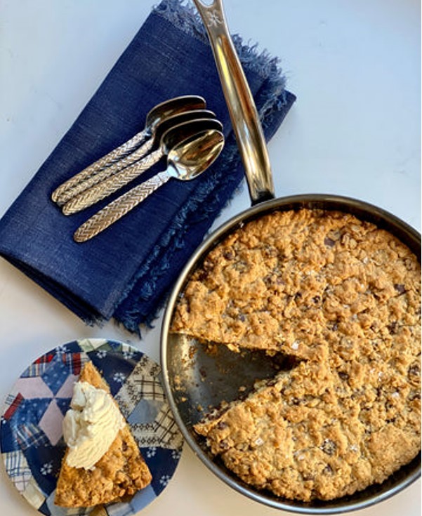 Image of Skillet Oatmeal Chocolate Chip Cookie