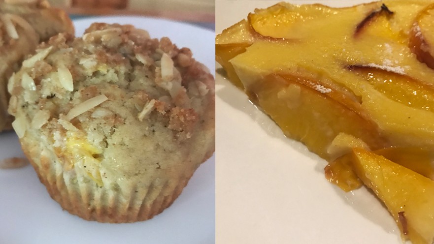 Image of Peach Streusel Muffins and Peach Clafoutis 