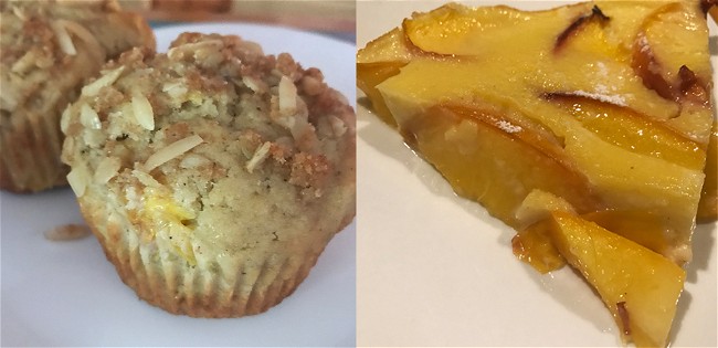 Image of Peach Streusel Muffins and Peach Clafoutis 
