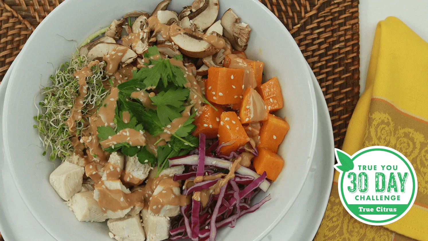 Image of True You Body Bowl with True Lime Spicy Peanut Sauce