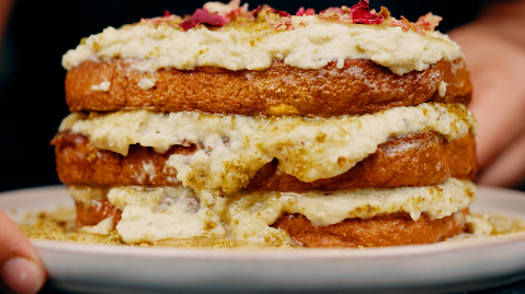 Image of Baklava Tiramisu French Toast