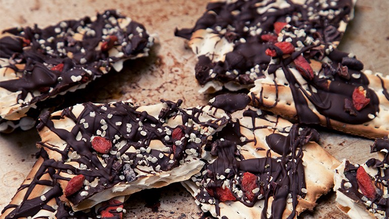 Image of Chocolate Matzo Crisps Recipe