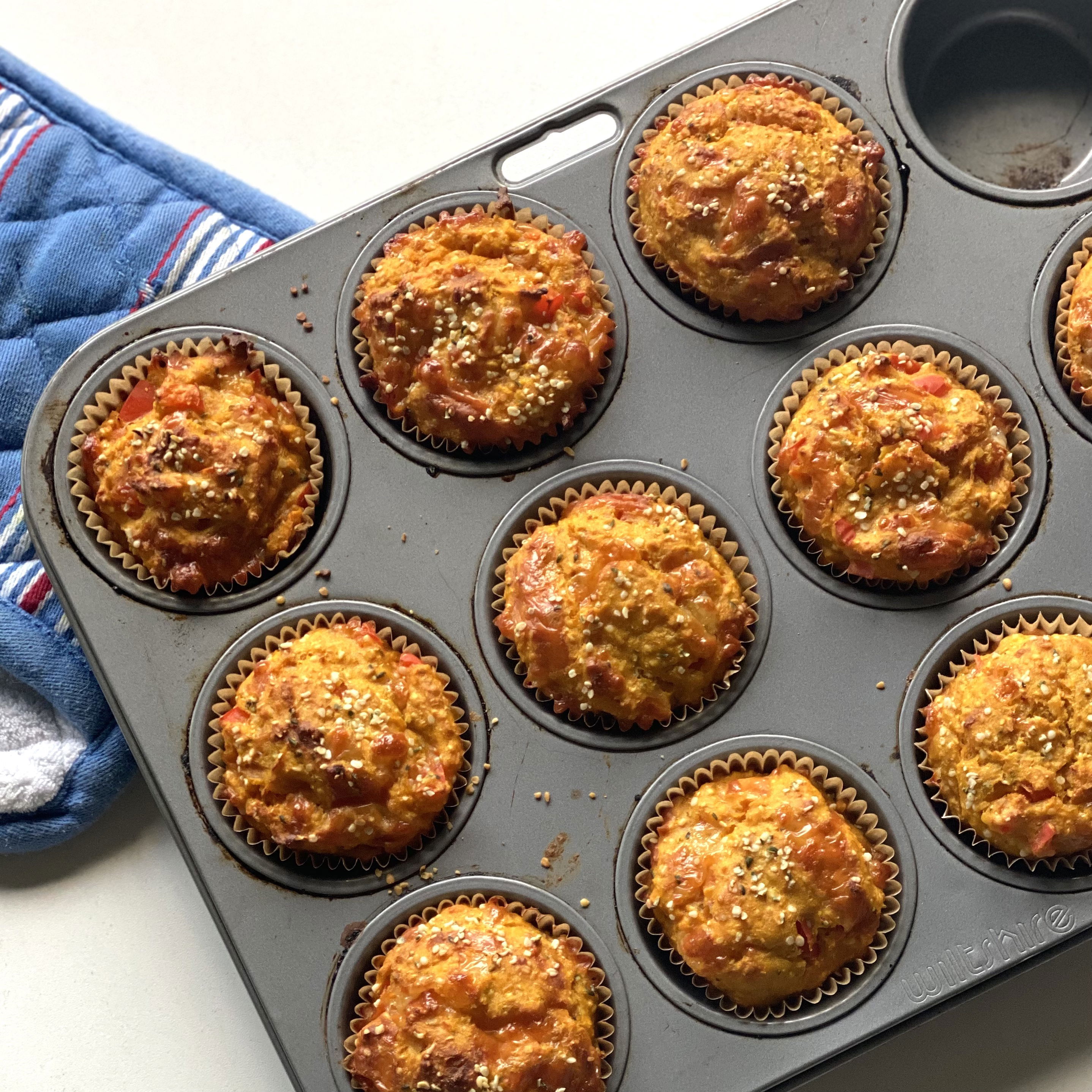 Loaded Veggie Muffins - Nourishing Bubs