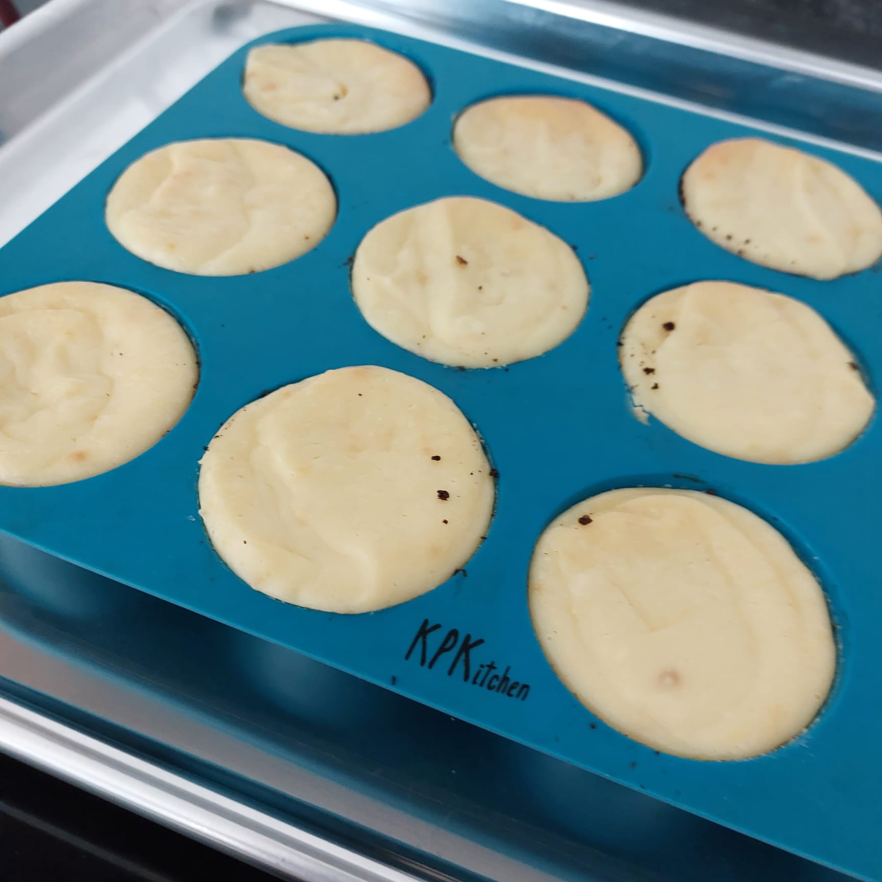 Image of Press the batter into the bottom of the Silicone Muffin...