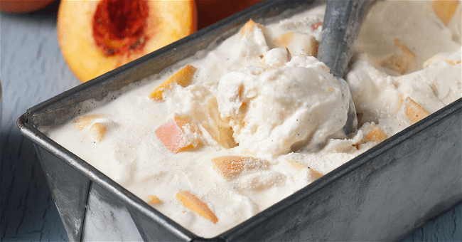 Image of Easy Peach Collagen Blender Ice Cream
