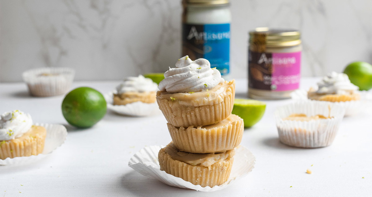 Raw Key lime Mini Pies | Vegan, Grain-free