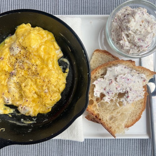 Image of Spiced Cream Cheese and Scrambled Eggs