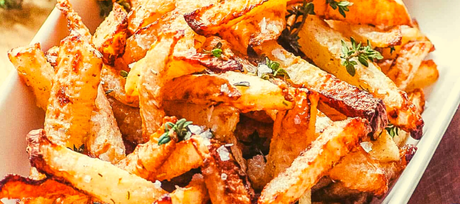 Low Carb Garlic Parmesan Fries