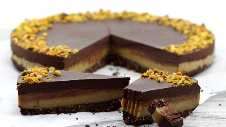 Image of Chocolate Pistachio Tart Recipe