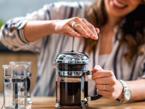 French Press Single Serving Coffee Maker By Small Perfect For Morning