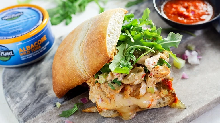 Sriracha & Arugula Ciabatta Melt | Wild Planet Foods recipe