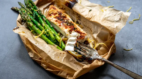 Image of Parchment Baked Halibut