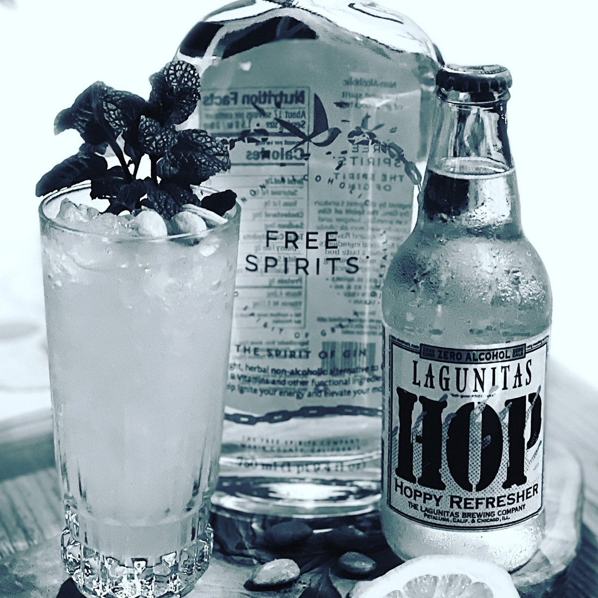 Hoppy Almond Fizz (Non-Alcoholic)