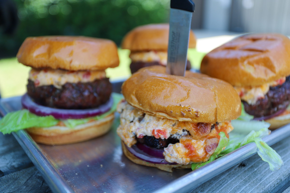 Smoked Pimento Cheeseburger