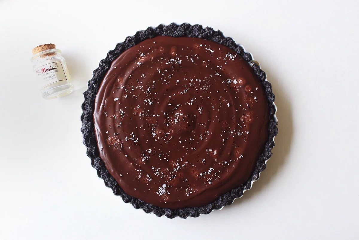 Chocolate Caramel Tart with Bitterman's Fleur de Sel
