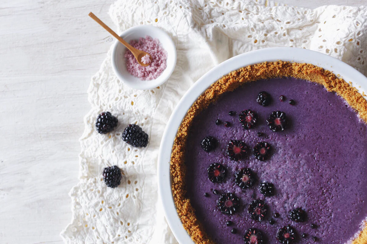 Blackberry Lime Pie with Pinot Noir Sea Salt