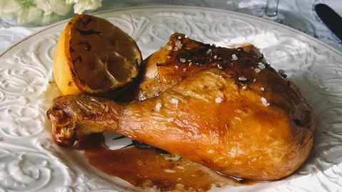 Image of Roasted Lemon Chicken with Bitterman's Sel Gris