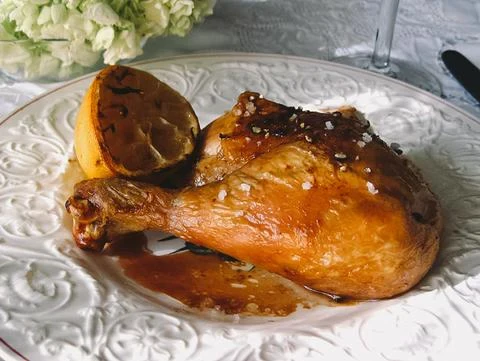 Image of Roasted Lemon Chicken with Bitterman's Sel Gris