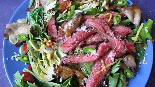 Image of Japanese Steak Salad with Shinkai Deep Sea Salt