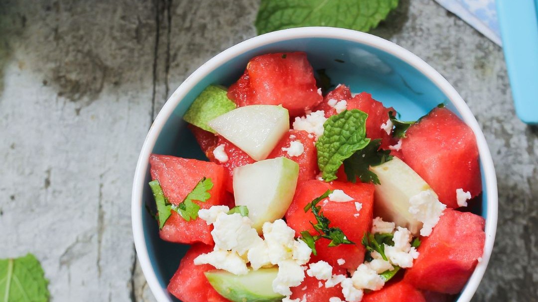 Image of Wassermelone-Feta-Salat und Minze