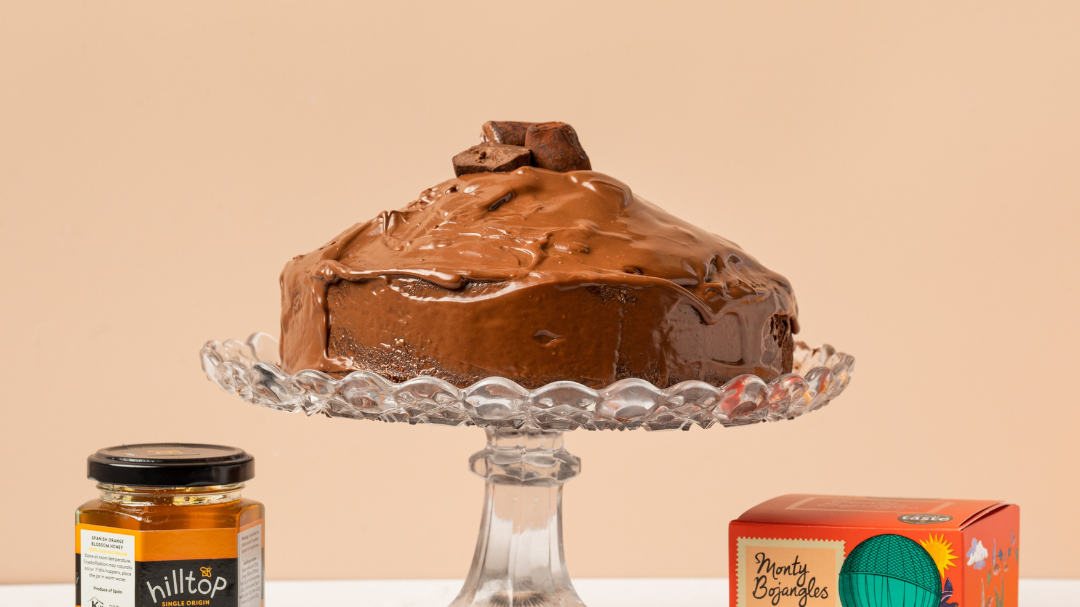 Image of CHOCOLATE ORANGE HONEY CAKE | HILLTOP HONEY X MONTY BOJANGLES